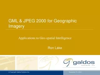 GML &amp; JPEG 2000 for Geographic Imagery