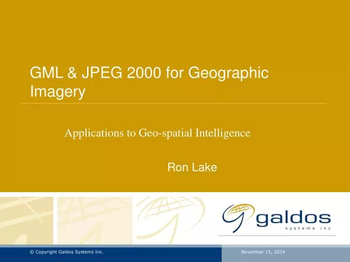 gml jpeg 2000 for geographic imagery