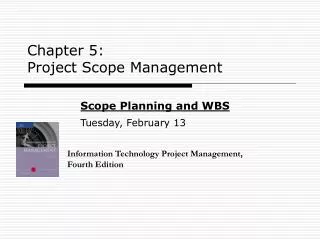 chapter 5 project scope management