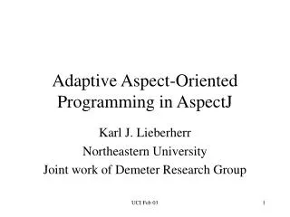 Adaptive Aspect-Oriented Programming in AspectJ
