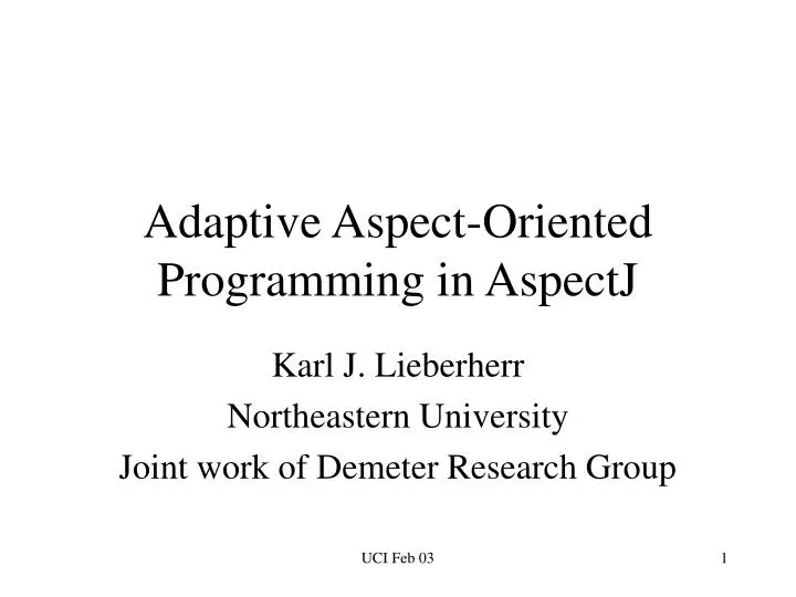 adaptive aspect oriented programming in aspectj