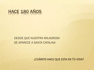 desde que nuestra milagrosa se aparece a santa catalina