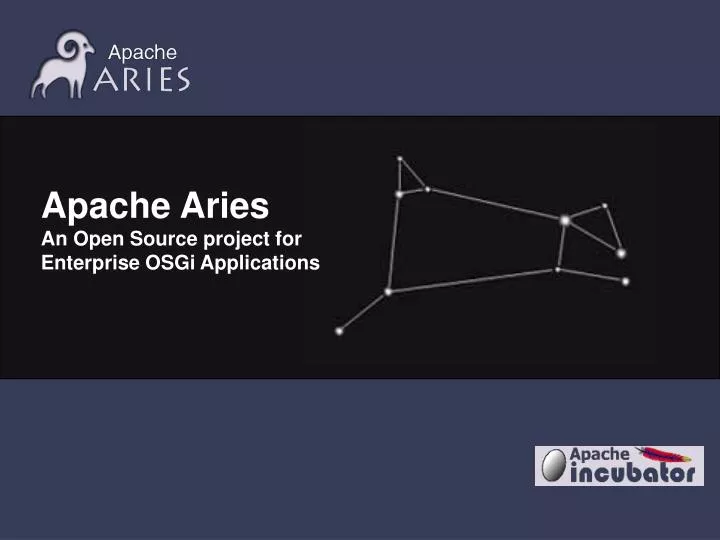 apache aries an open source project for enterprise osgi applications