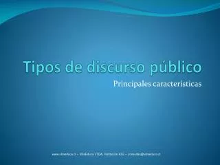 tipos de discurso p blico