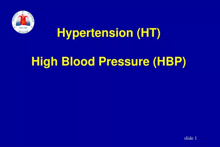 hypertension ht high blood pressure hbp
