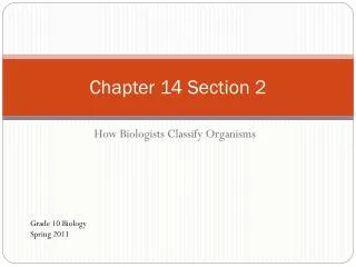 Chapter 14 Section 2