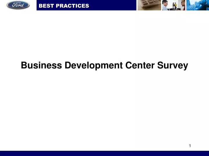 business development center survey