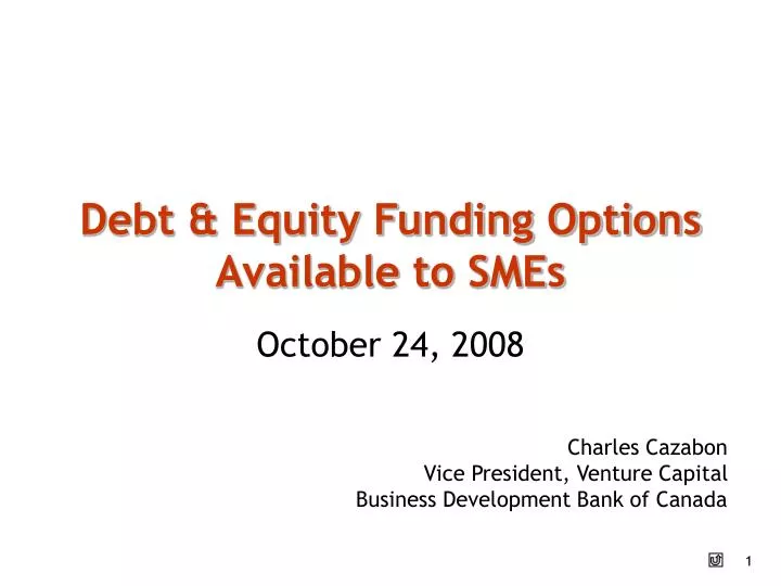 debt equity funding options available to smes