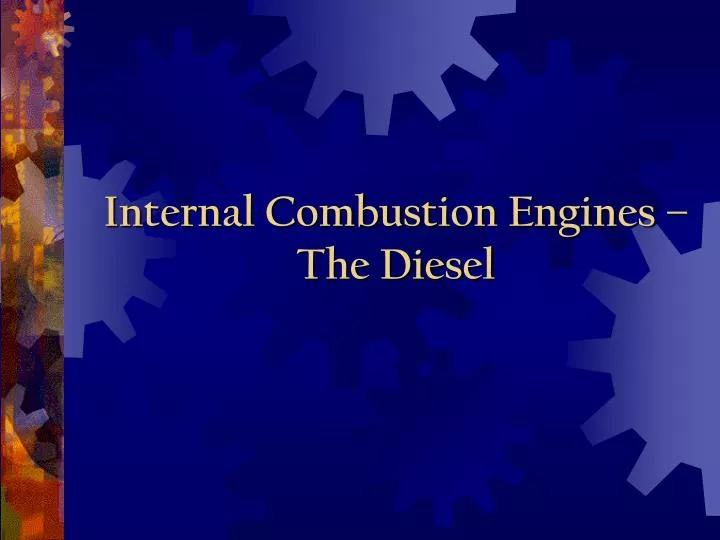 internal combustion engines the diesel