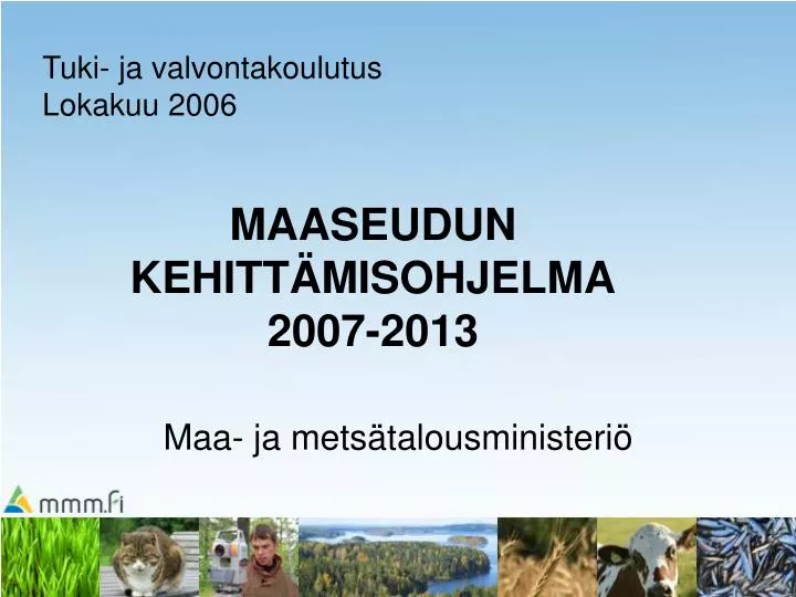 maaseudun kehitt misohjelma 2007 2013