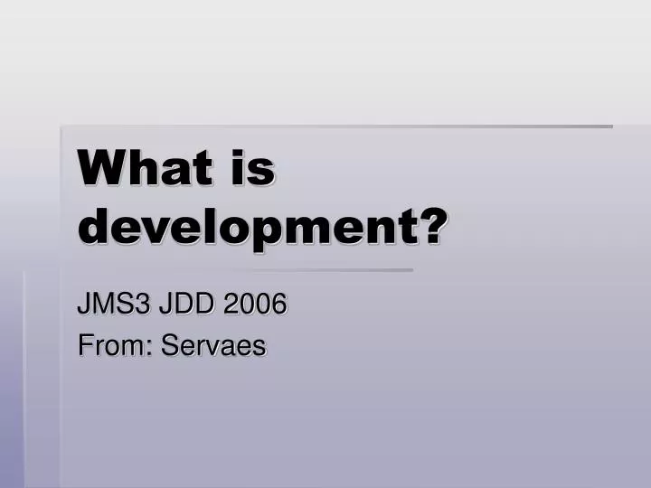 what is development