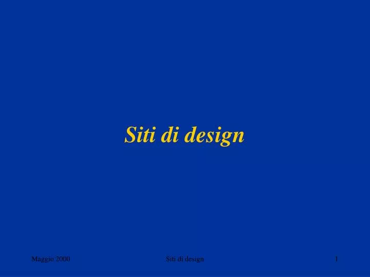 siti di design