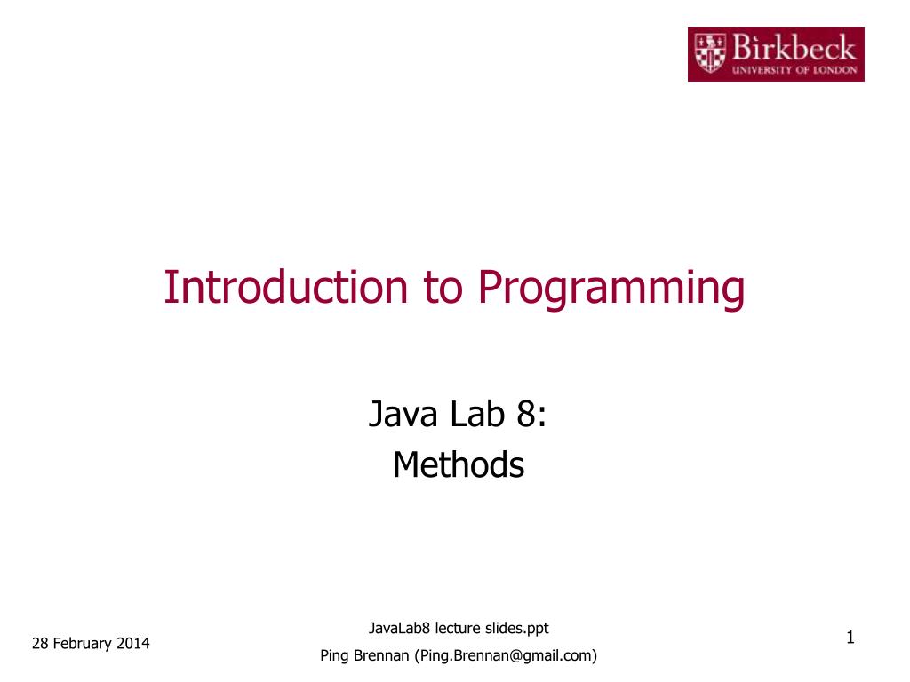 PPT - Introduction to Programming PowerPoint Presentation, free ...