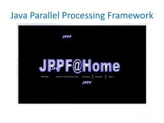 Java Parallel Processing Framework