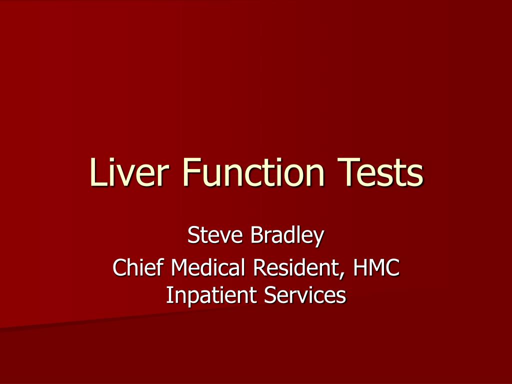 PPT - Liver Function Tests PowerPoint Presentation, free download - ID ...