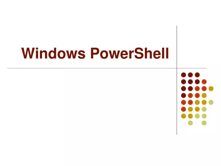 windows powershell