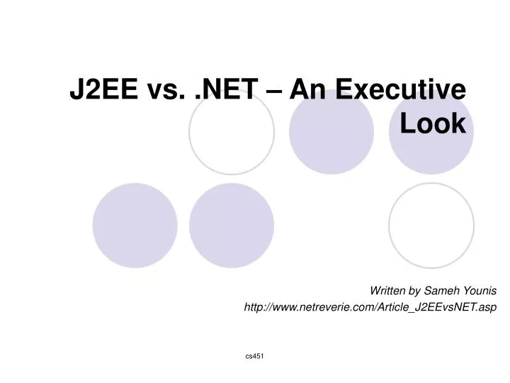 j2ee vs net an executive look