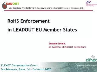 RoHS Enforcement in LEADOUT EU Member States