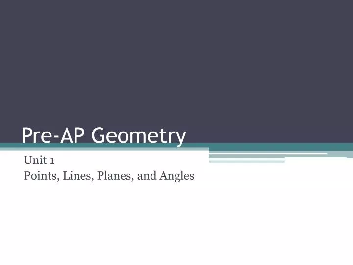pre ap geometry
