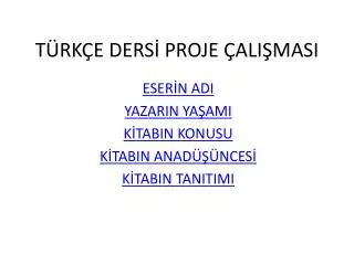 t rk e ders proje ali masi