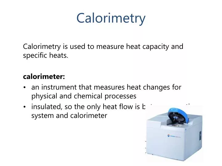 calorimetry