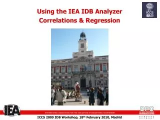 Using the IEA IDB Analyzer Correlations &amp; Regression