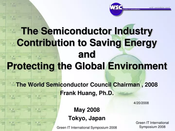 the semiconductor industry contribution to saving energy and protecting the global environment