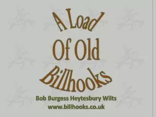 Bob Burgess Heytesbury Wilts billhooks.co.uk