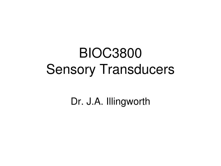 bioc3800 sensory transducers