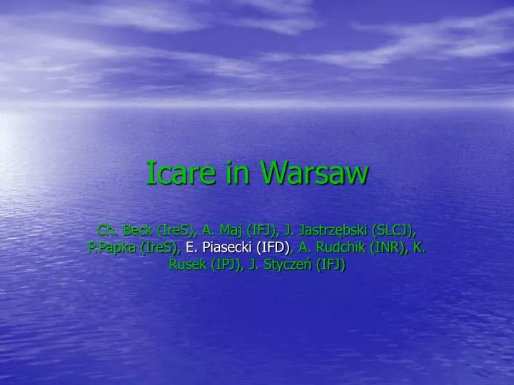 icare in warsaw