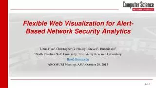Flexible Web Visualization for Alert-Based Network Security Analytics