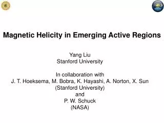 Magnetic Helicity in Emerging Active Regions