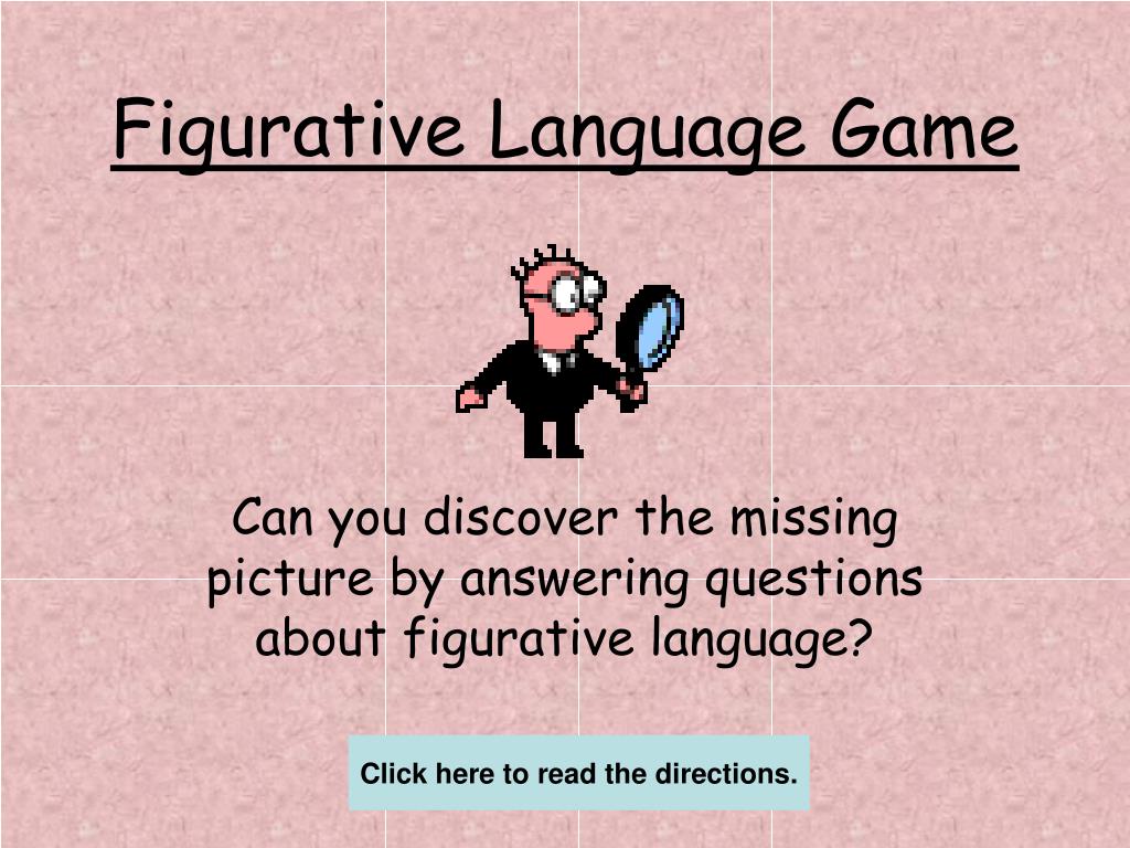 PPT - Fun Figurative Language Game - Discover the Missing Picture ...