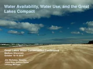 Water Availability, Water Use, and the Great Lakes Compact