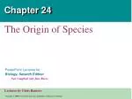 Exploring the Origin of New Species: Evolutionary Insights - slide 1