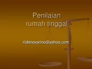 Penilaian rumah tinggal