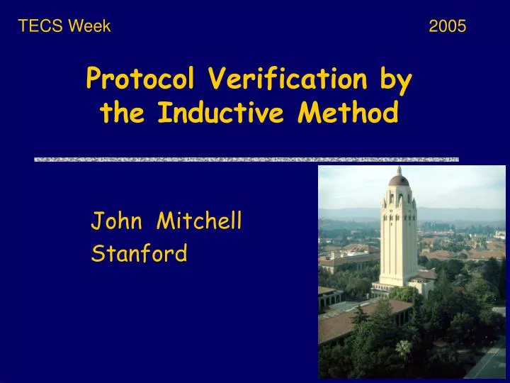 protocol verification by the inductive method