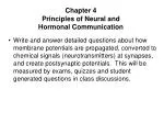 Chapter 4 Principles of Neural and Hormonal Communication - slide 1