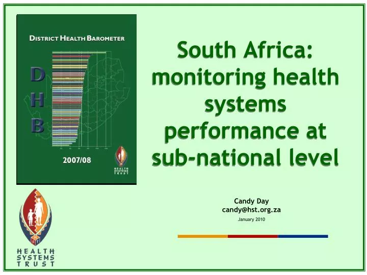 south africa monitoring health systems performance at sub national level