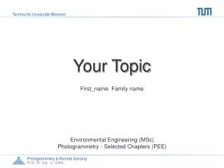 your topic