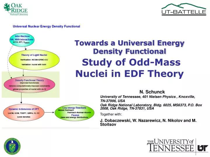 towards a universal energy density functional study of odd mass nuclei in edf theory