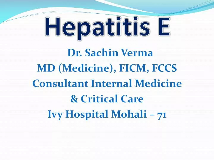 hepatitis e