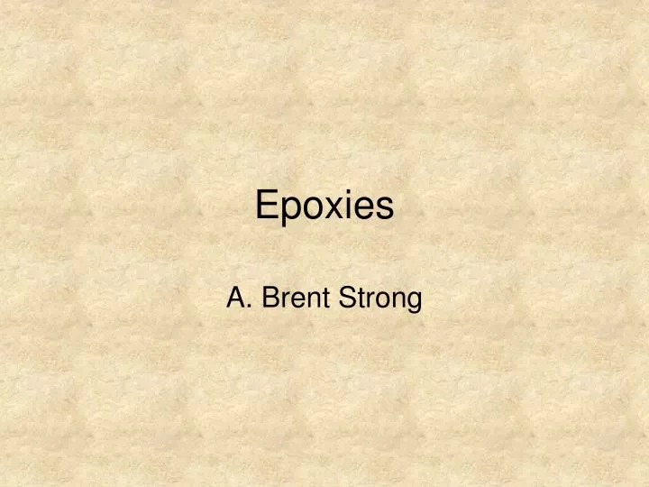 epoxies