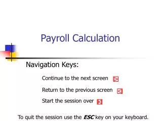 Payroll Calculation