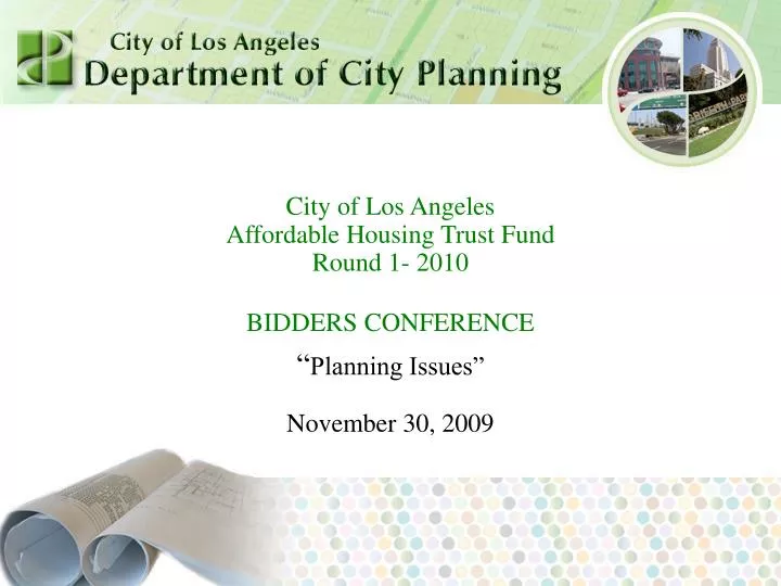 city of los angeles affordable housing trust fund round 1 2010 bidders conference