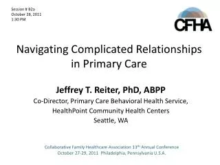 Navigating Complicated Relationships in Primary Care