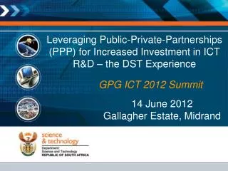 GPG ICT 2012 Summit