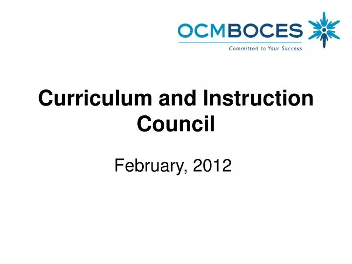 curriculum and instruction council