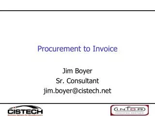 Procurement to Invoice