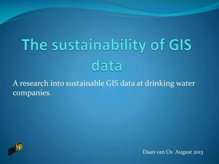 the sustainability of gis data